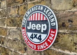 Aluminium Jeep plaque